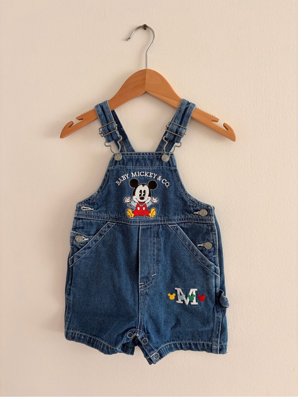 Baby Mickey & Co Denim Shortalls